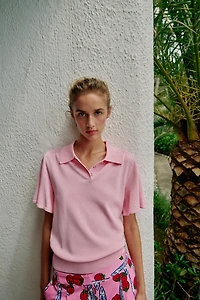 SHORT SLEEVE KNIT POLO