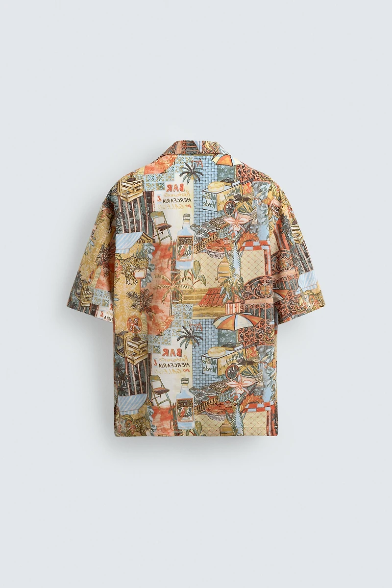 CHEMISE RELAXED FIT À IMPRIMÉ RUES