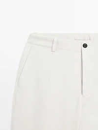 100% linen trousers