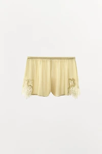 SHORT EN GEORGETTE ET DENTELLE
