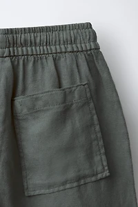 SHORT FLUIDE AVEC LIN