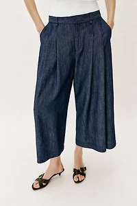 JUPE-CULOTTE À PINCES