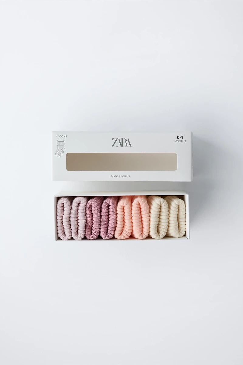 FOUR-PACK OF COLORFUL SOCKS