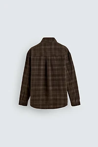 PLAID CORDUROY SHIRT