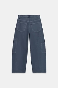 TRF BAGGY BALLOON JEANS WITH POCKETS