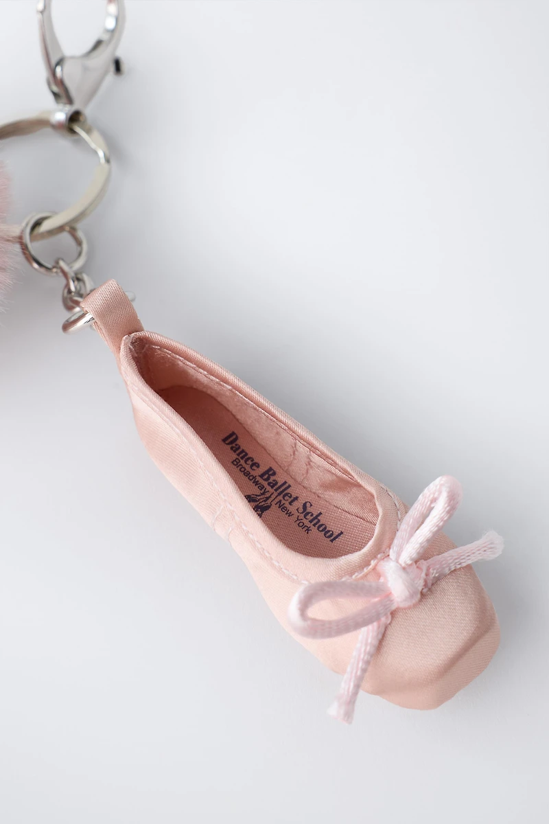 BALLET SHOE KEYCHAIN