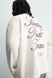 PRINTED TEXT T-SHIRT