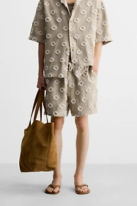 JACQUARD TEXTURED SHORTS