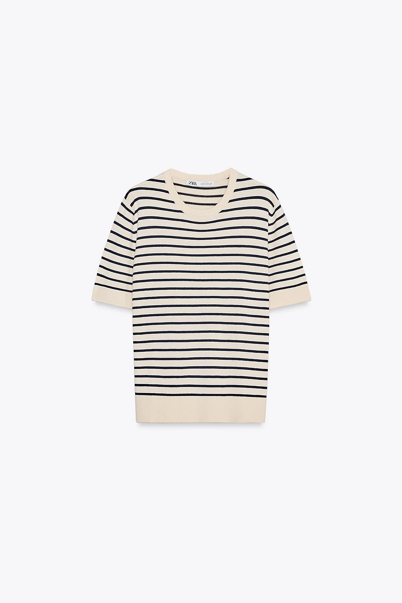 STRIPED KNIT TOP