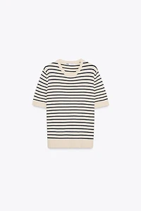 STRIPED KNIT TOP