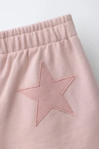 STAR PATCH PLUSH SHORTS