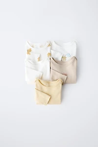 FIVE-PACK OF BIRD BODYSUITS