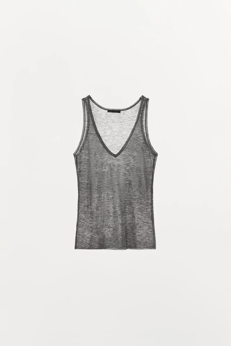 100% WOOL TANK TOP