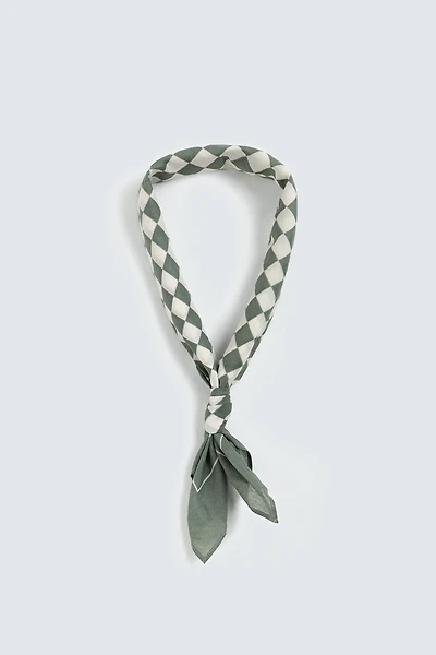 PLAID PRINT BANDANA