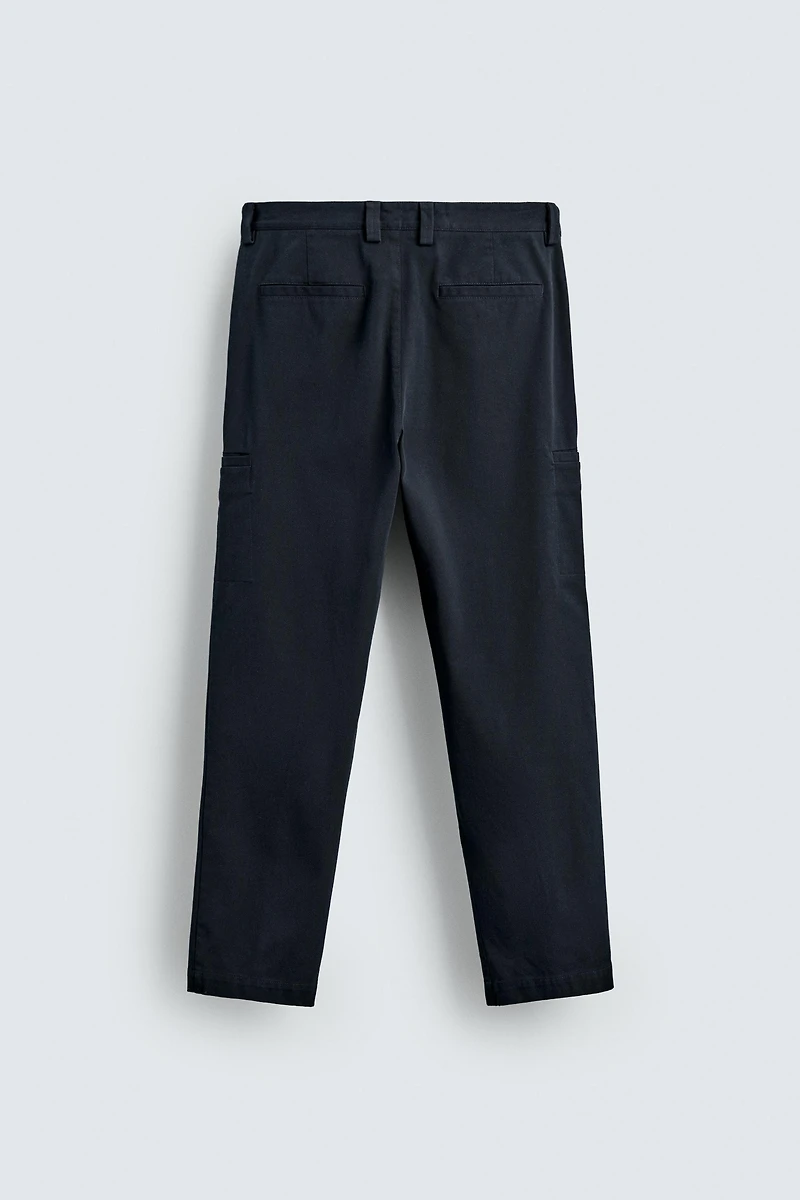 STRAIGHT FIT CARGO PANTS