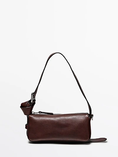 Petit sac boucle en cuir nappa