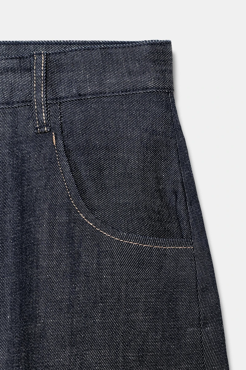 JEAN TRF BARREL TAILLE HAUTE