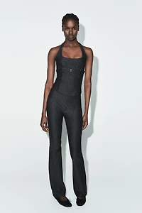 INTERLOCK FLARE PANTS