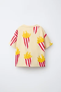 FRENCH FRY PRINT T-SHIRT