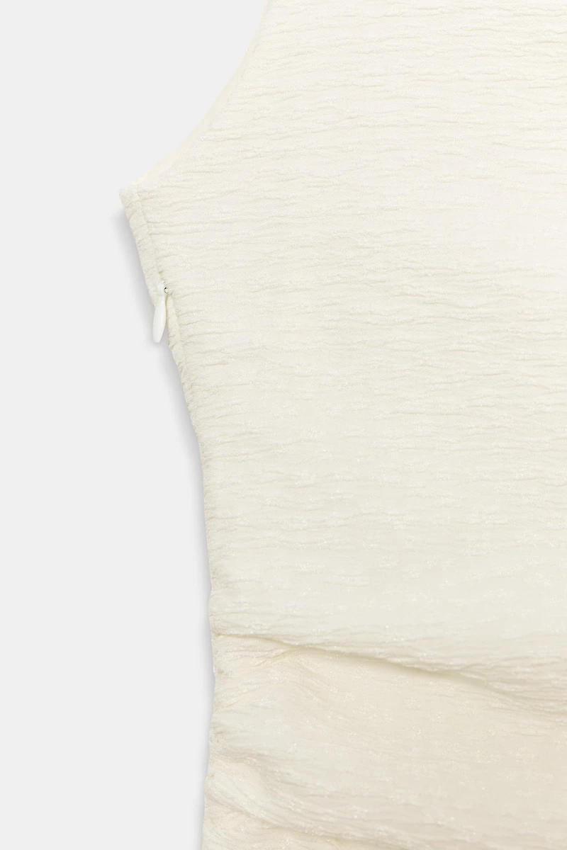 ROBE ASYMÉTRIQUE TEXTURÉE