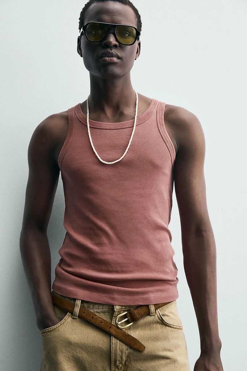 WASHED TANK T-SHIRT