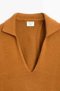 Pull col V 100 % coton - STUDIO