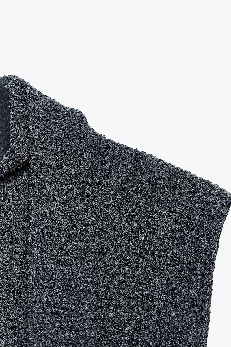 TOP FOULARD TEXTURÉ