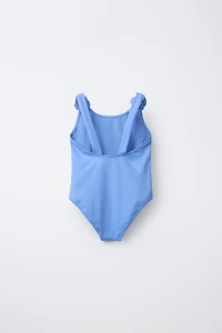 6-14 YEARS / 3D FLORAL TEXTURED SWIMSUIT