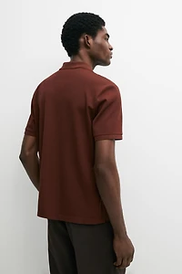 100% cotton short sleeve polo shirt