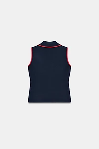 BUCKLE DOUBLE BREASTED VEST