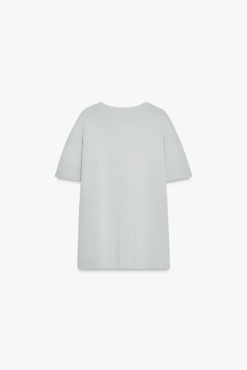 TOP OVERSIZE EN MAILLE UNIE