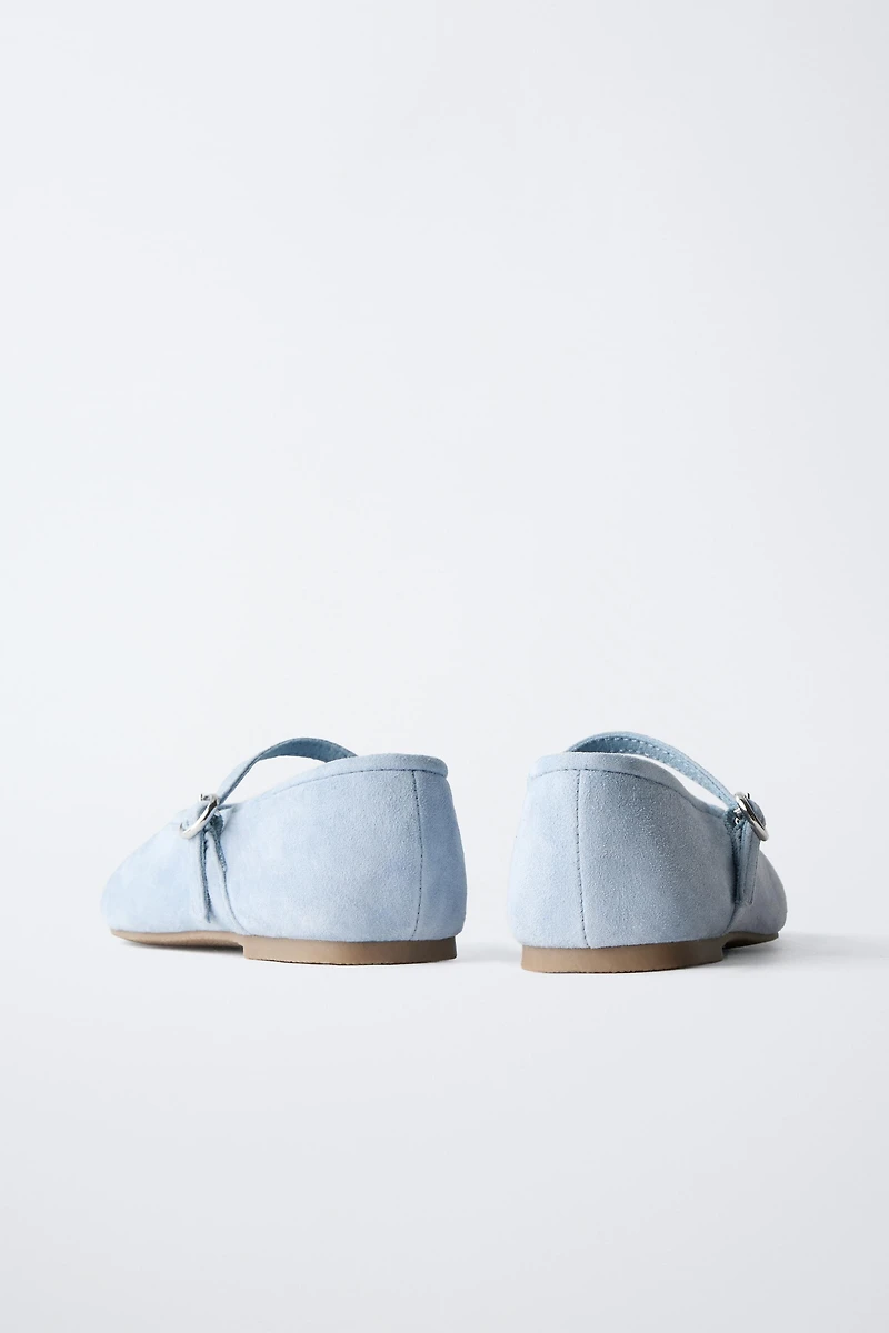 LEATHER BALLET FLATS