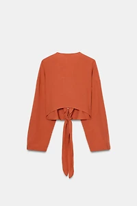 CROPPED TIE TOP