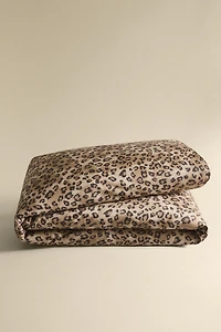 SATEEN DUVET COVER WITH ANIMAL PRINT