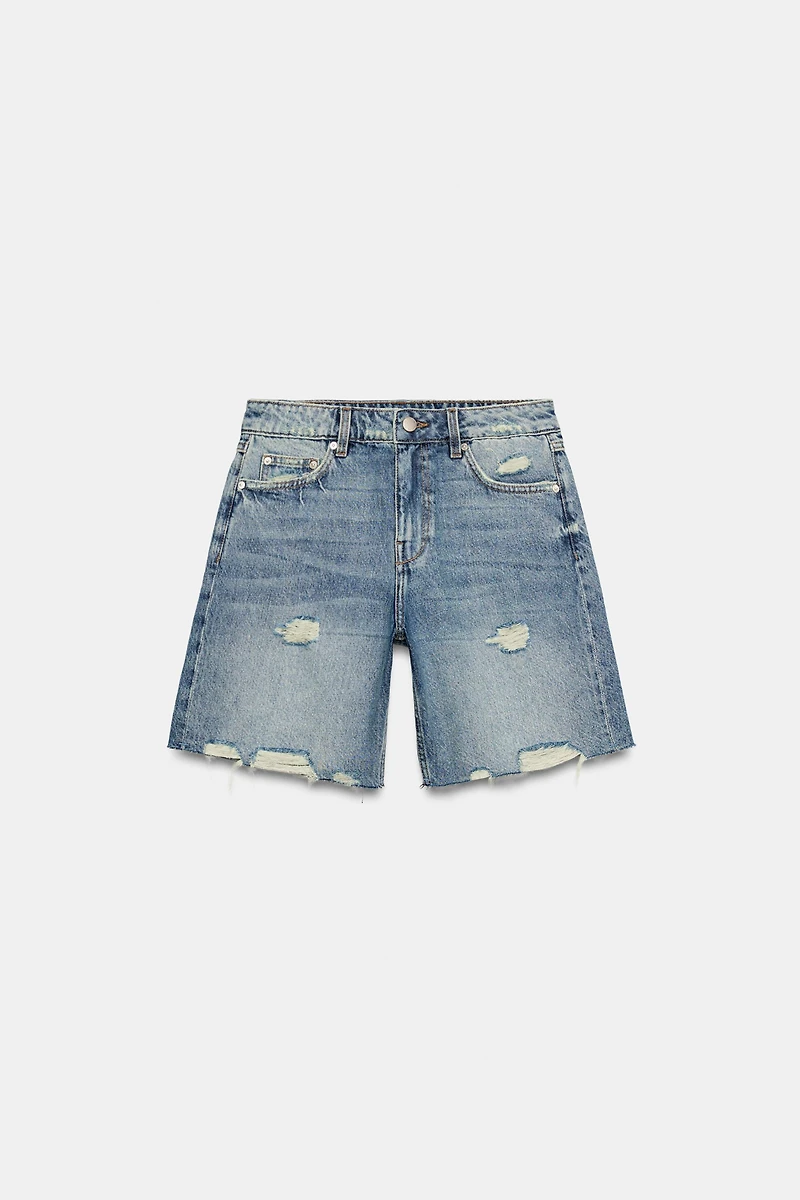 Z1975 RIPPED DENIM SHORTS