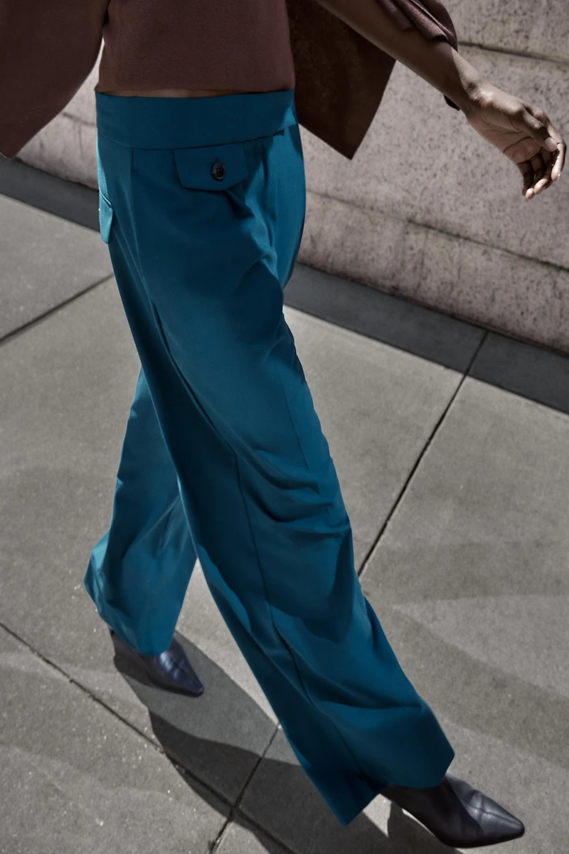 PANTALON LARGE PINCES