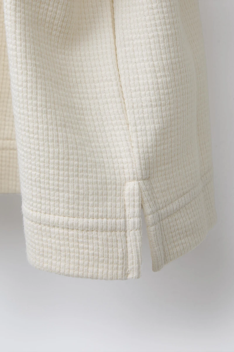 TEXTURED KNIT SHIRT