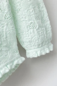COTTON AND SILK KNIT BODYSUIT