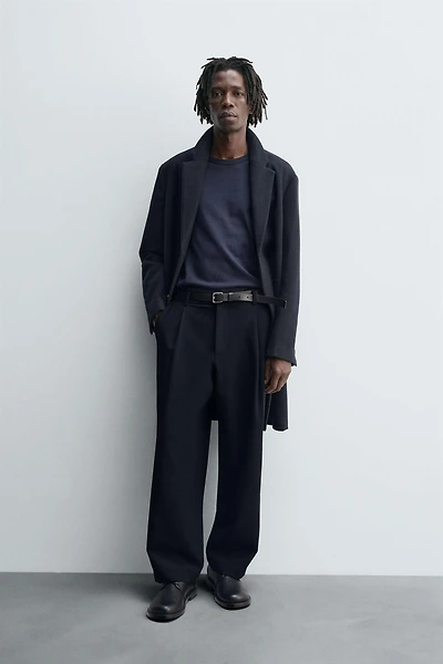 MANTEAU REGULAR FIT AVEC LAINE