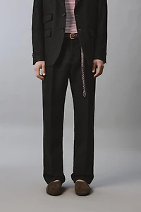 100% LINEN TWILL SUIT PANTS AARON LEVINE X ZARA