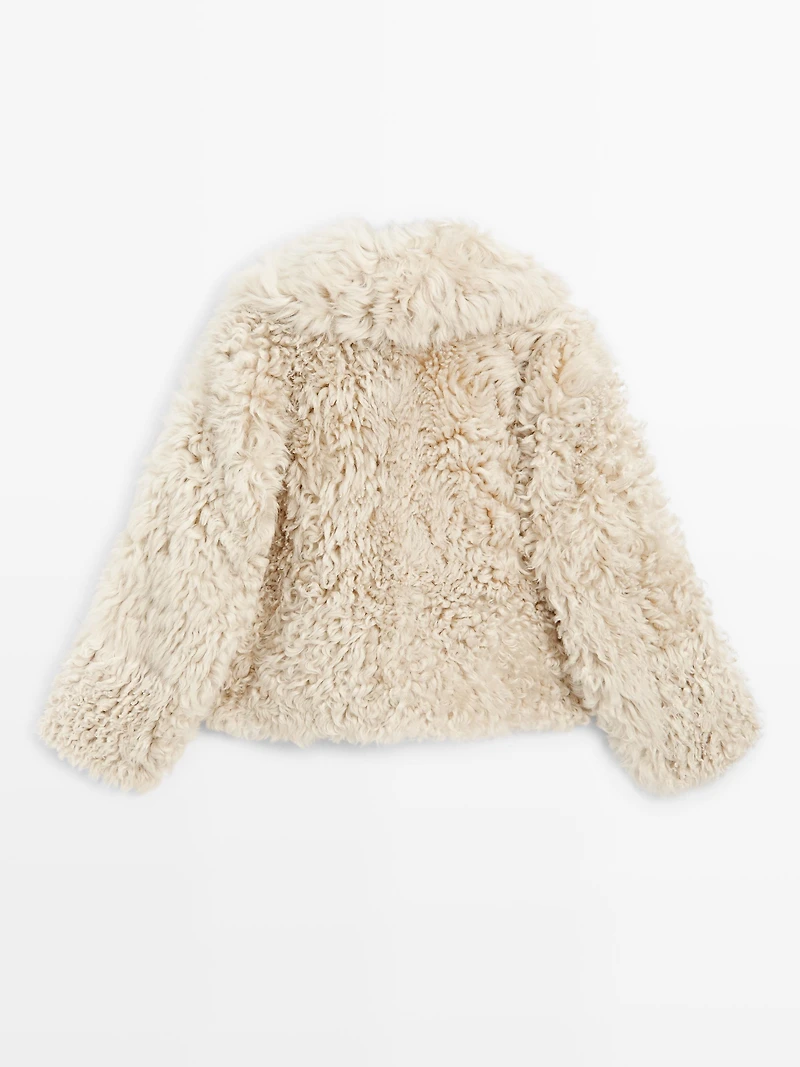Short lambskin coat - STUDIO