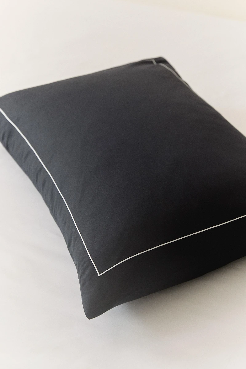 SATEEN PILLOWCASE WITH TRIM (500 THREAD COUNT)