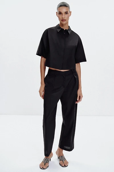 WIDE SLEEVE POPLIN SHIRT