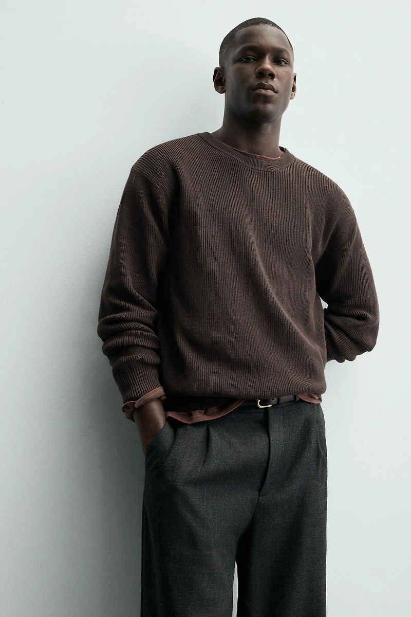 PULL EN MAILLE PERLÉE