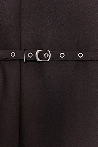 BELTED LONG DRESS