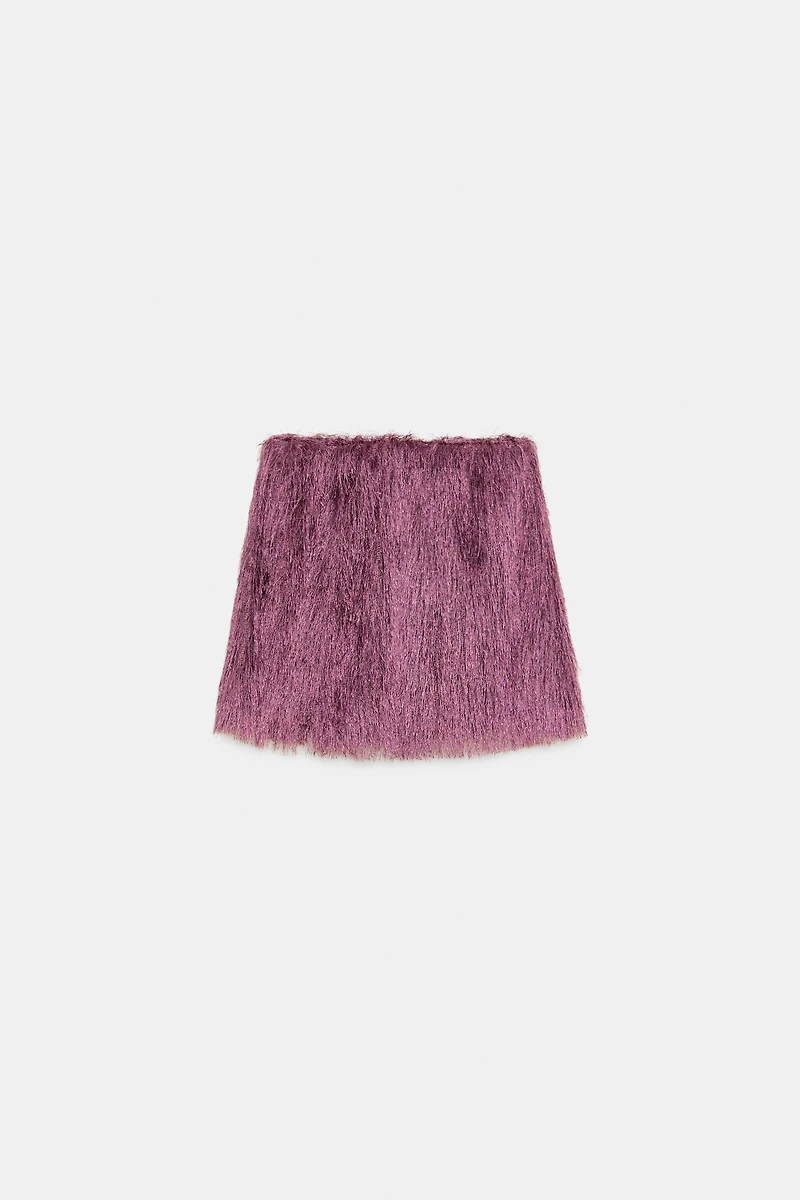 SHORT FRINGED SKIRT
