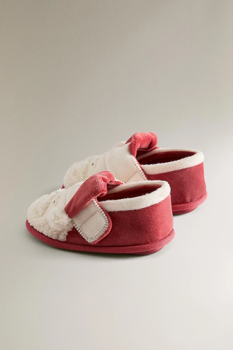 CHILDREN'S SANTA CLAUS CHRISTMAS SLIPPERS