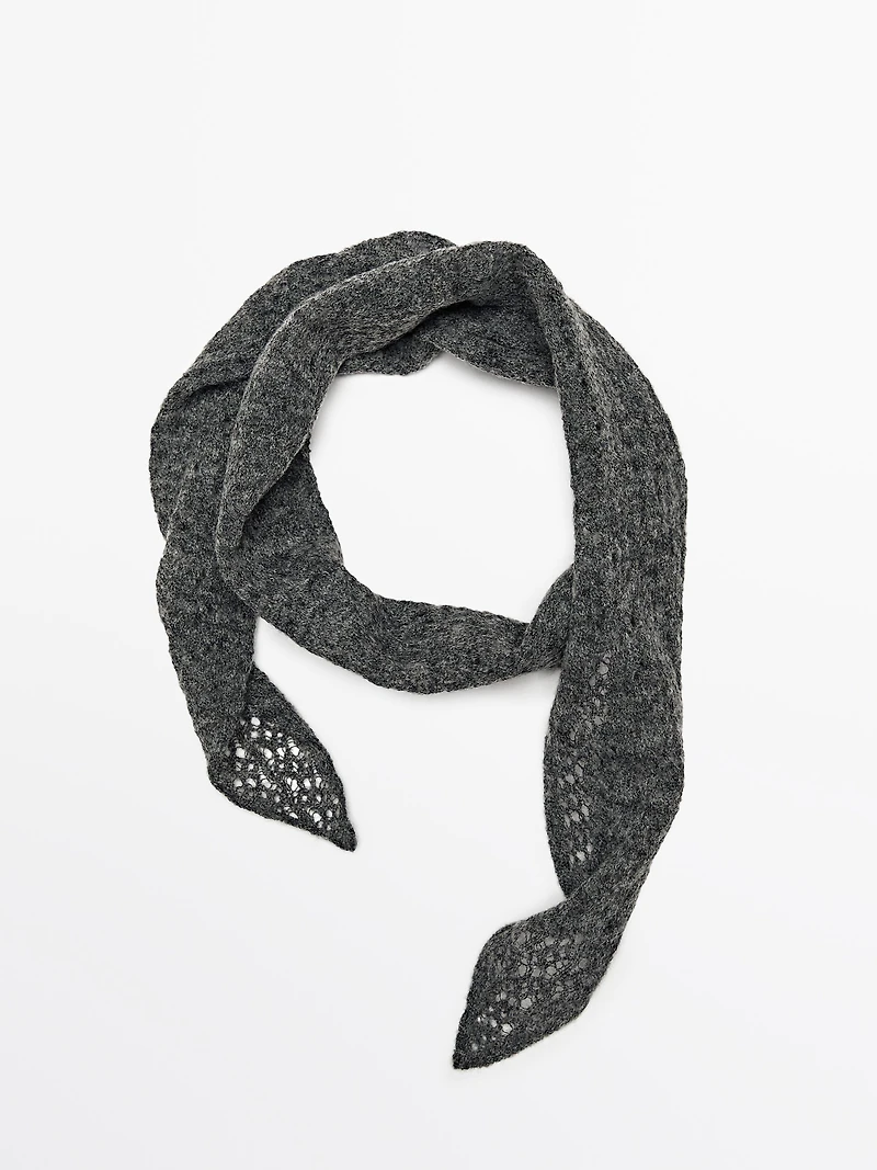 Foulard cravate en maille