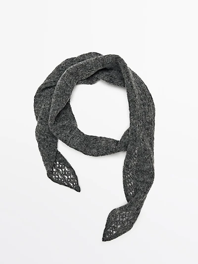 Foulard cravate en maille