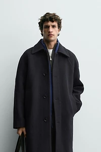 MANTEAU STRUCTURÉ AVEC LAINE